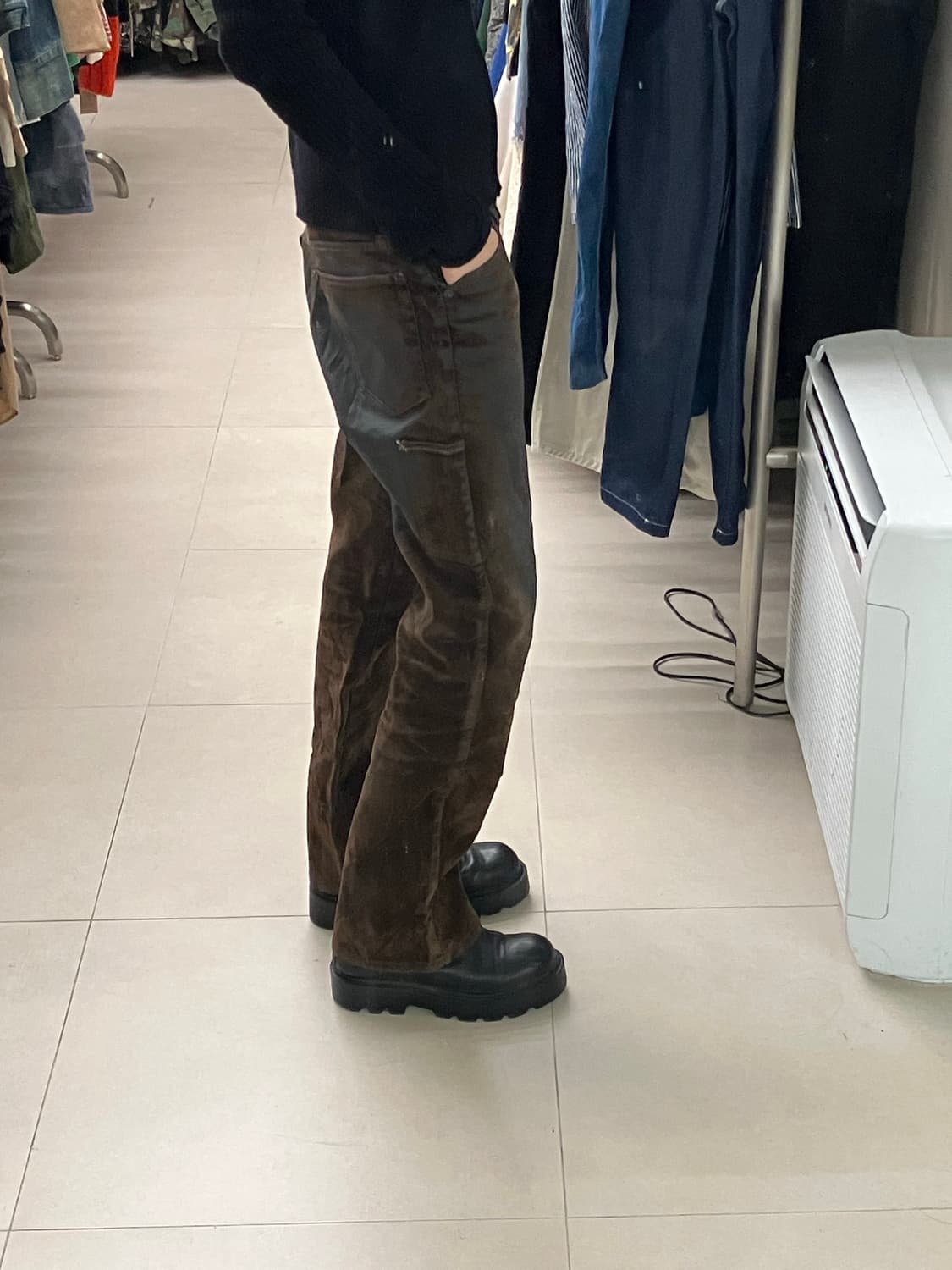 보이콧 워싱 브라운 데님 팬츠 3 상품이미지8