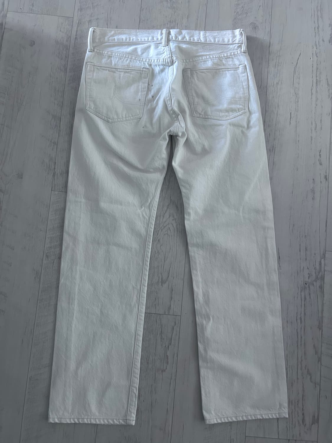 RRL 미국산 스트레이트 레그 핏 내추럴 / 화이트 데님 팬츠 32x30 상품이미지2
