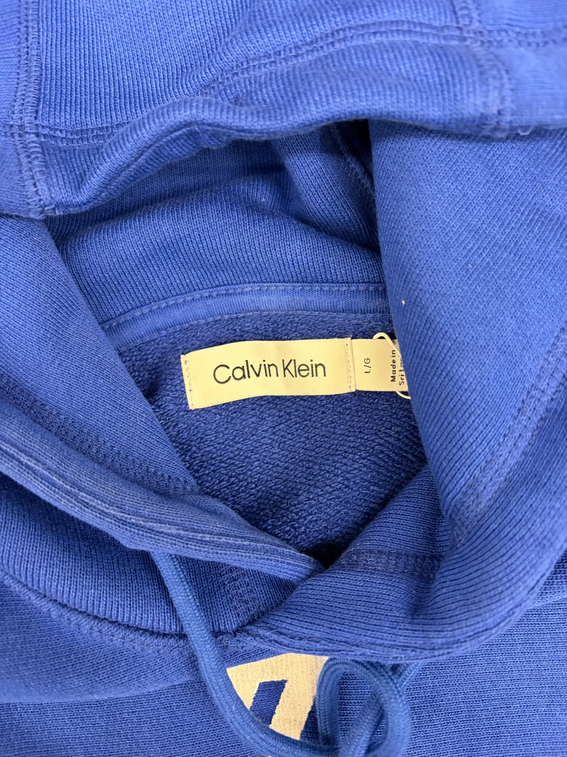 [L] 캘빈클라인x손흥민 블루 후드티 상품이미지3