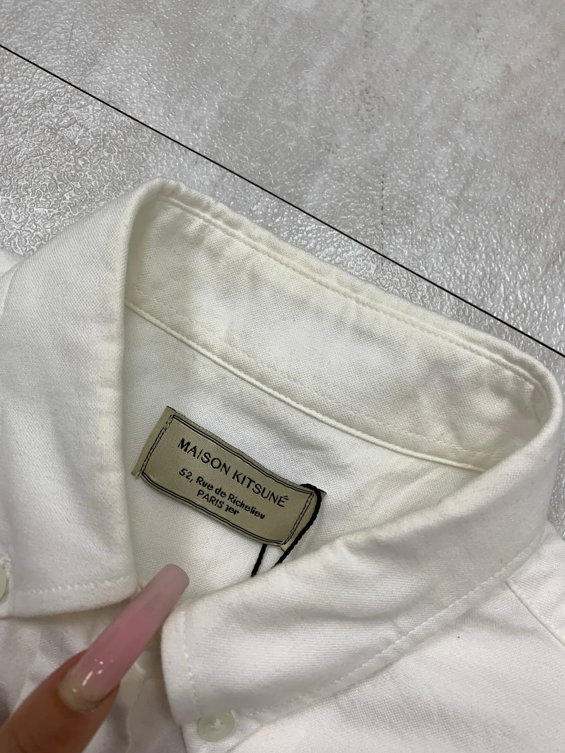 메종키츠네 화이트 셔츠 #640 상품이미지4