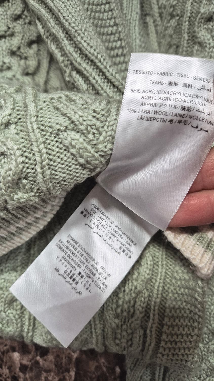 REDPOLARIS 크롭 니트 연두색 36사이즈 상품이미지3