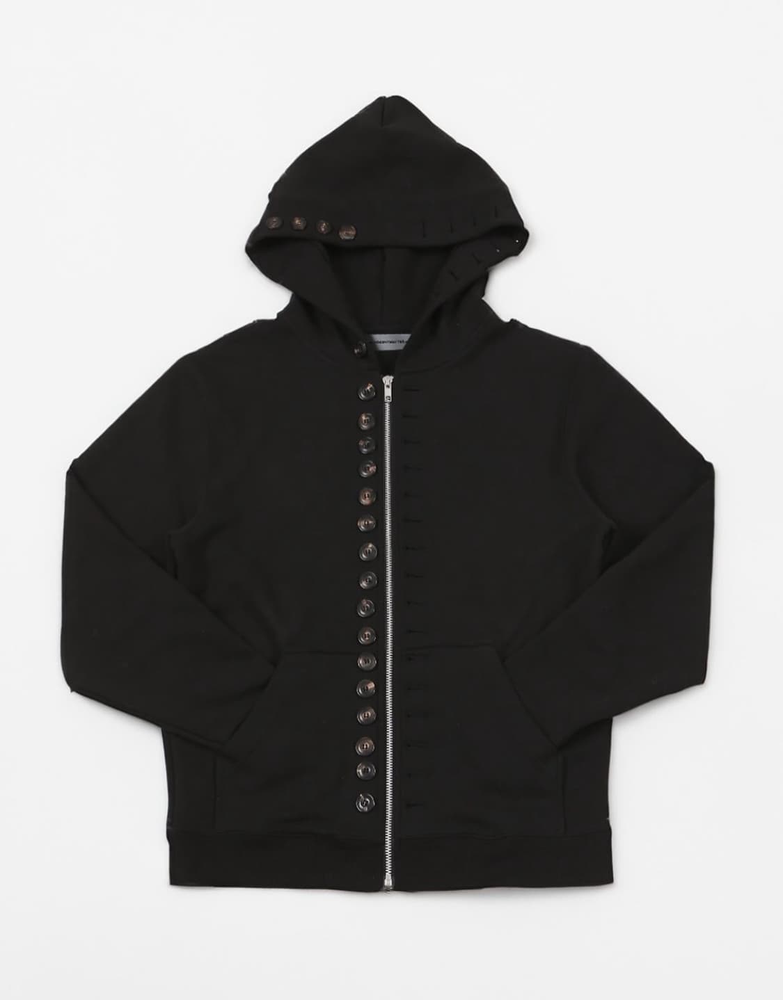 doesntmatter Full Button Hoodie (Black) 상품이미지2