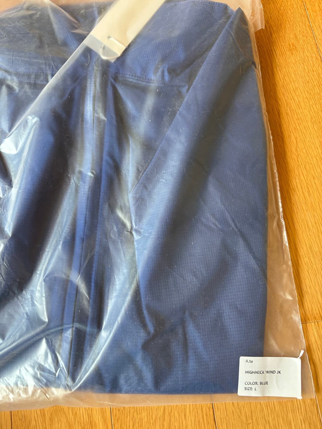 ata 에이타 하이넥 윈드재킷 블루 L 상품이미지2