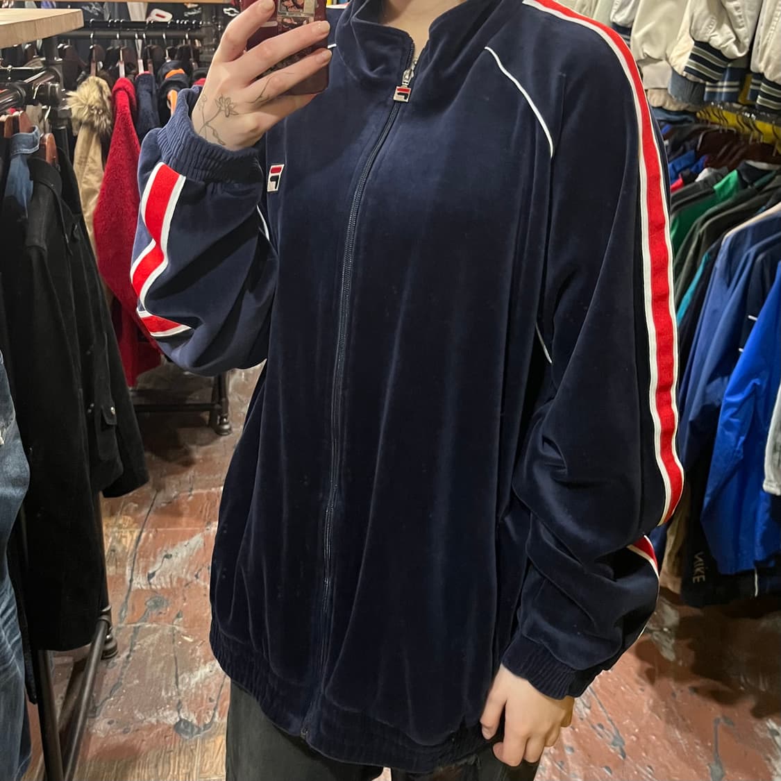 [HI] 휠라 집업 네이비 상품이미지4