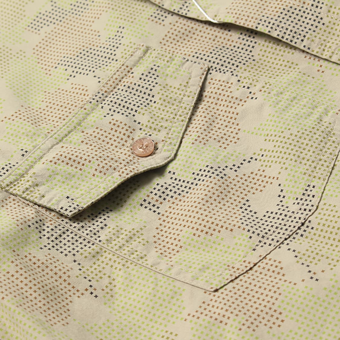  STUSSY "Yellow Pattern Half Shirts" 상품이미지8