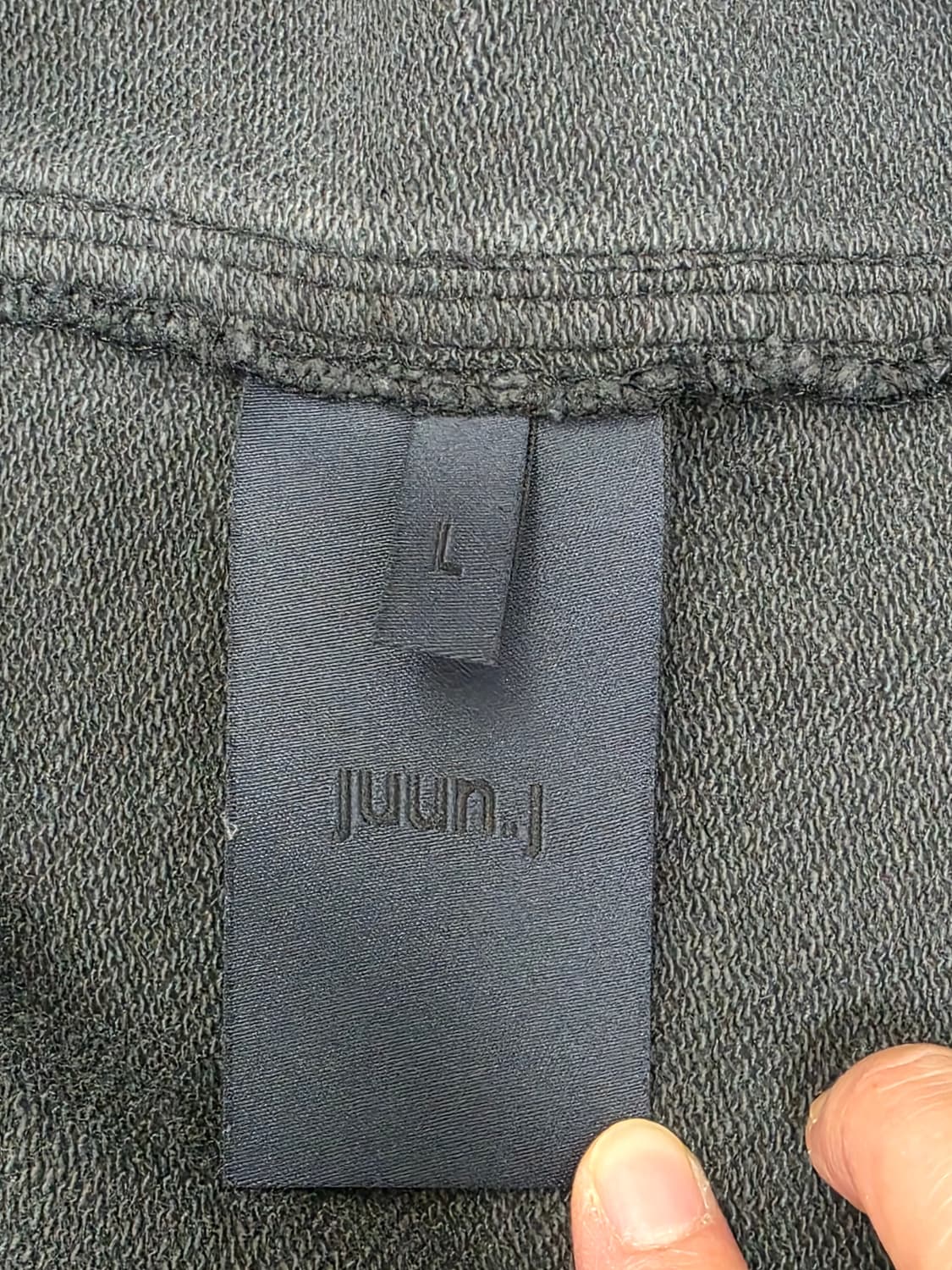 JUUN.J 준지 워싱 블랙 후드티 100~105 (FW2024) 상품이미지9