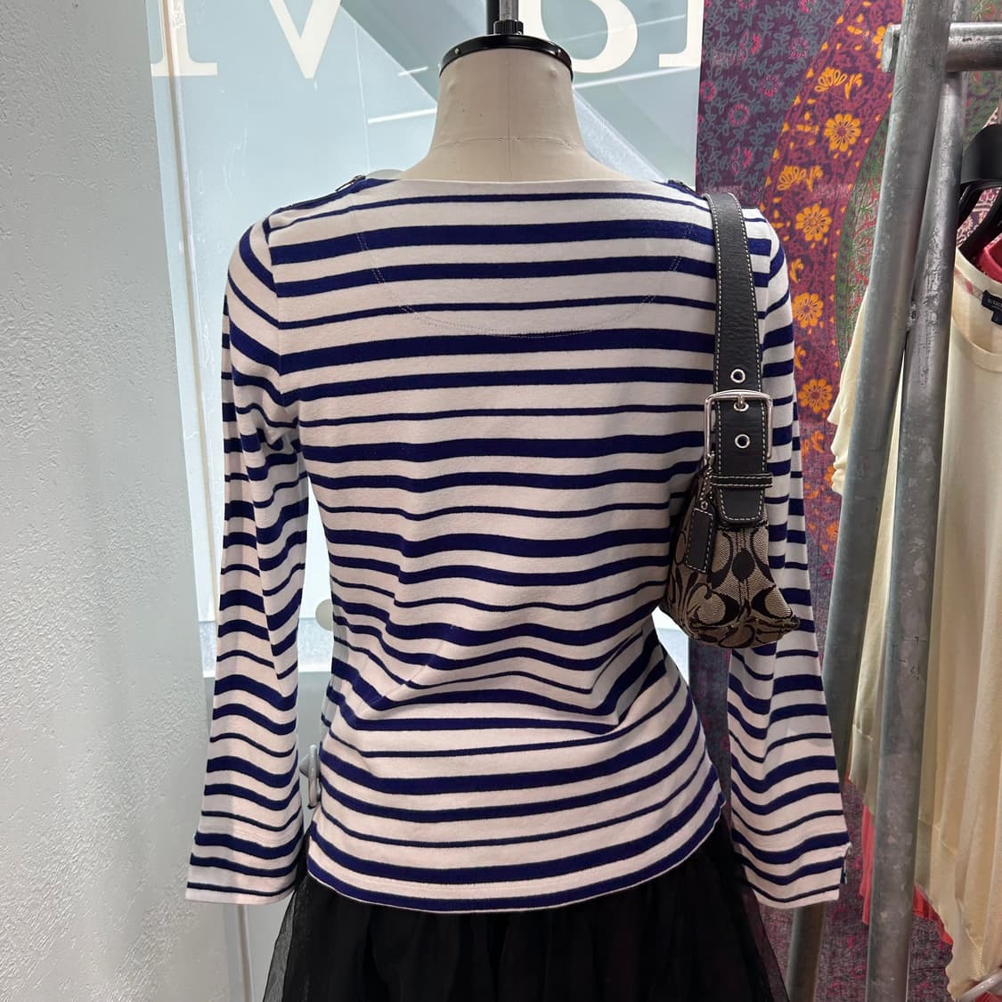 Burberry Blue Stripe T-Shirts 상품이미지2