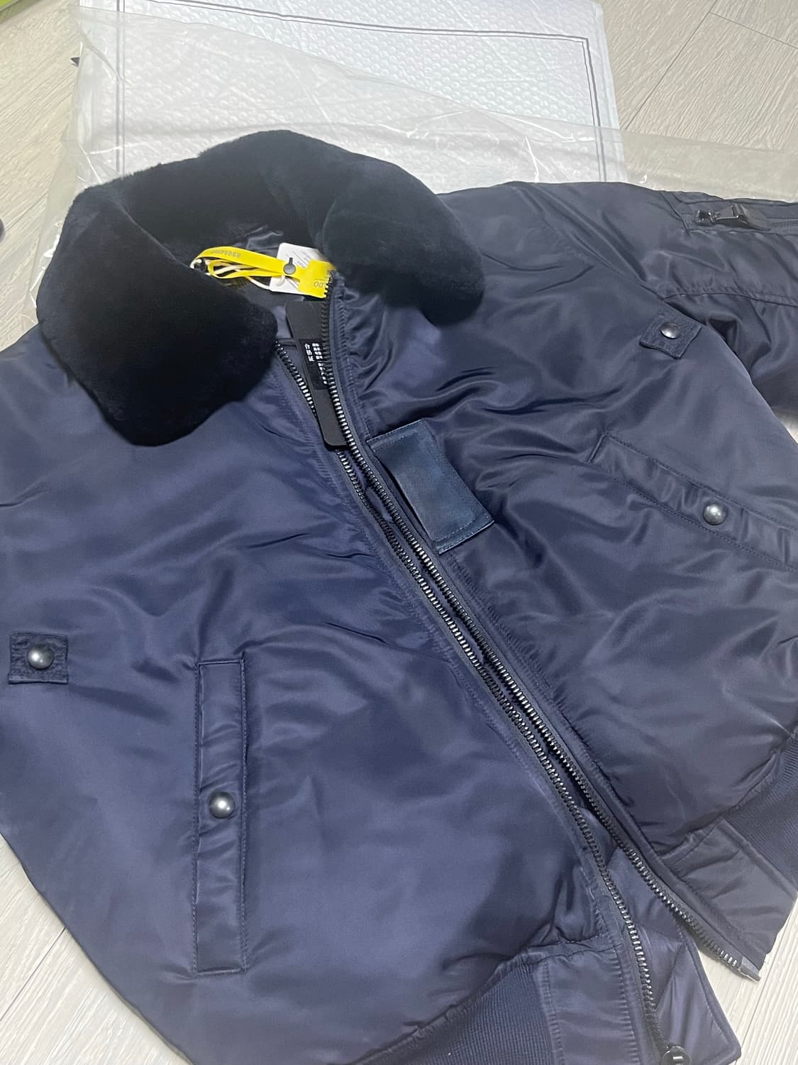 레드 토네이도 B-15c 100%울 충전재 무톤카라 38 신품 판매 상품이미지3