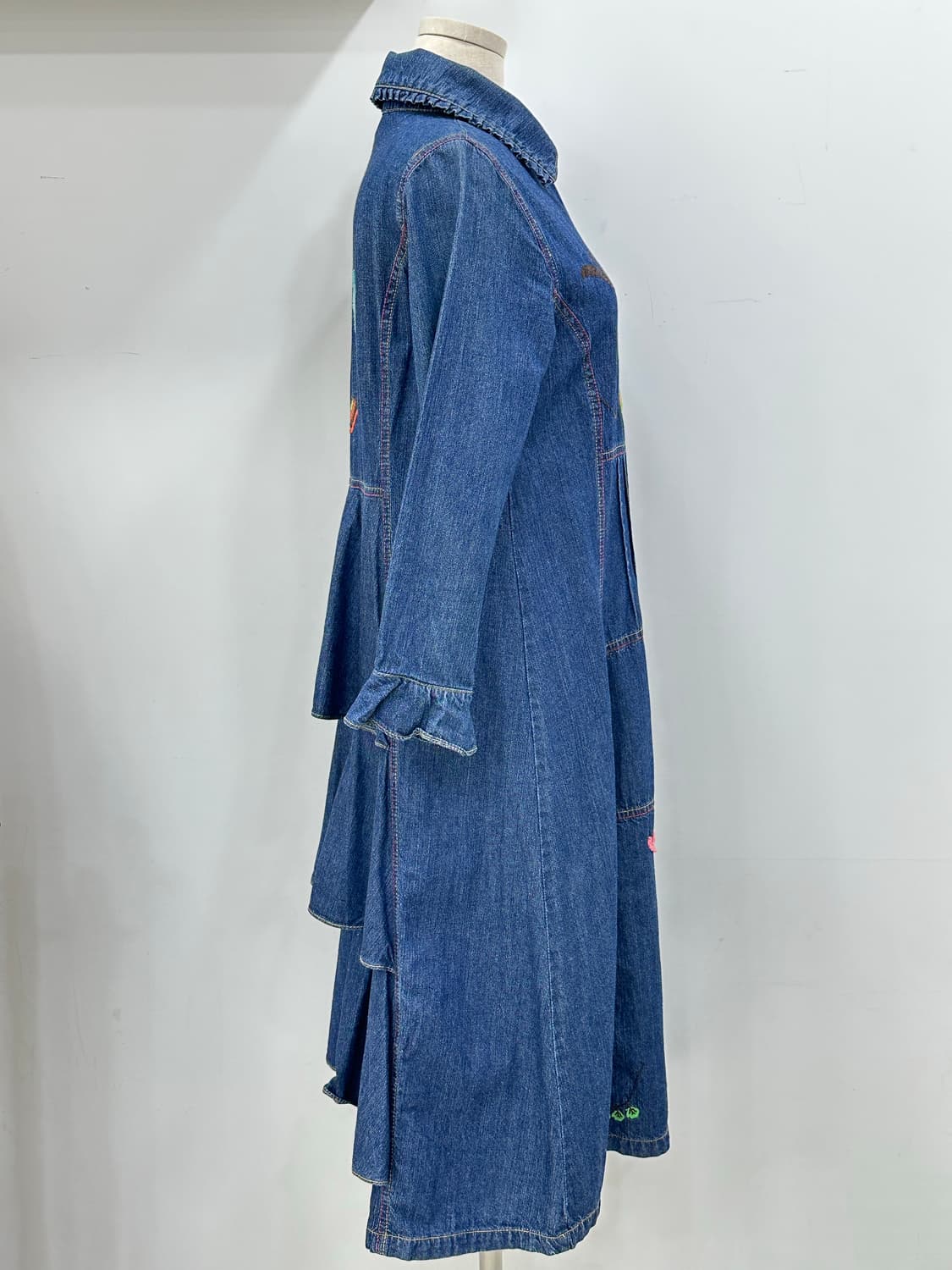 오일릴리 청 원피스 상품이미지3