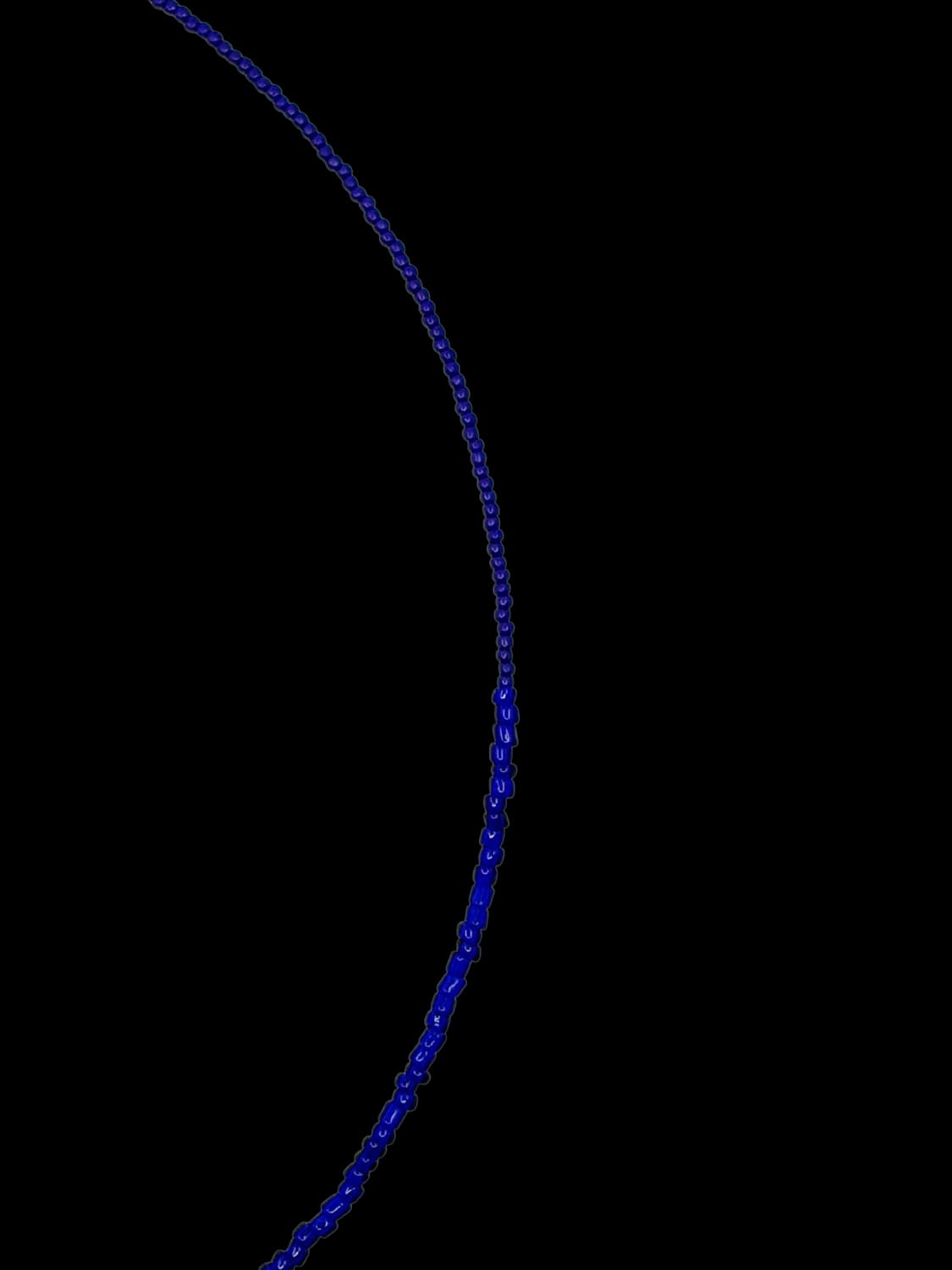 Tone on tone necklace - blue 상품이미지2