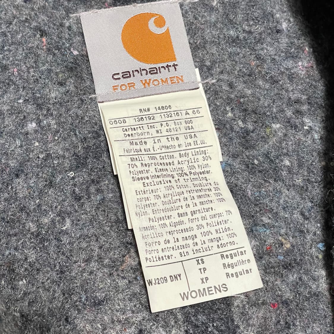 [XS] 칼하트 디트로이트 wj209 한정판 네이비 상품이미지2