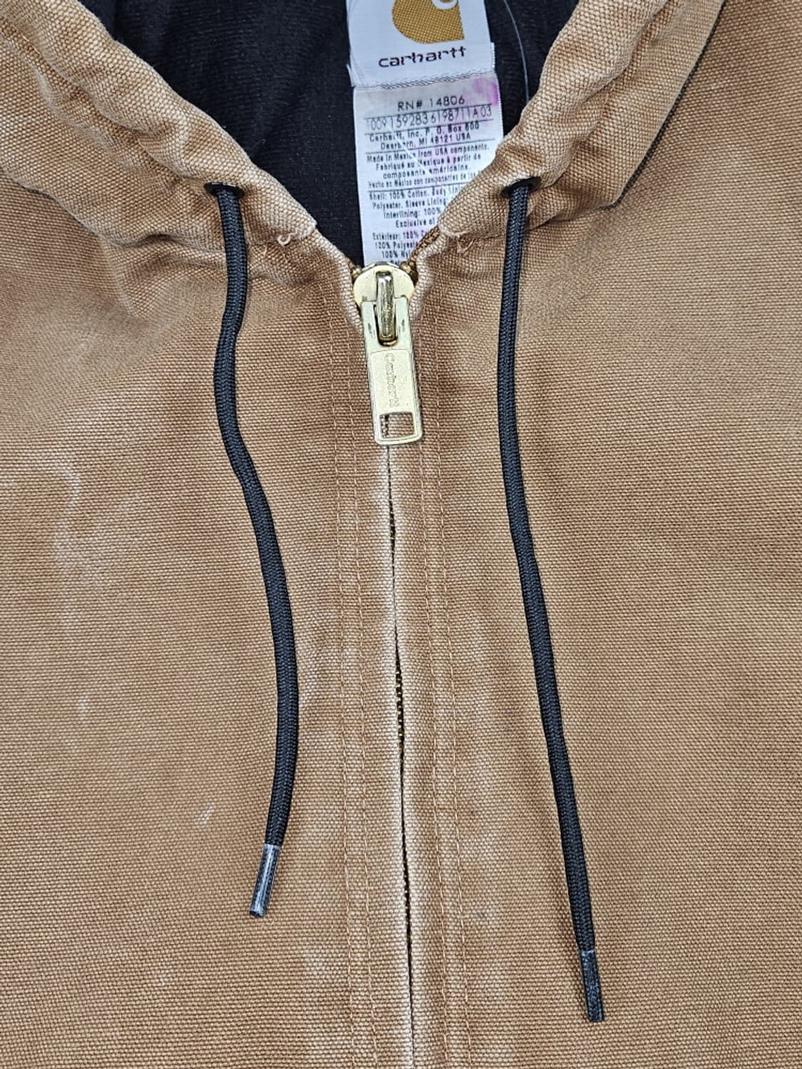 칼하트 J130 덕 캔버스 액티브 워크 자켓 ( M ) / 10148 상품이미지7