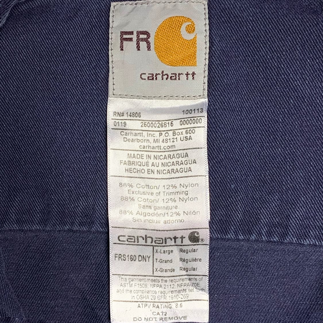 [XL] 칼하트 FR 워크셔츠 상품이미지4