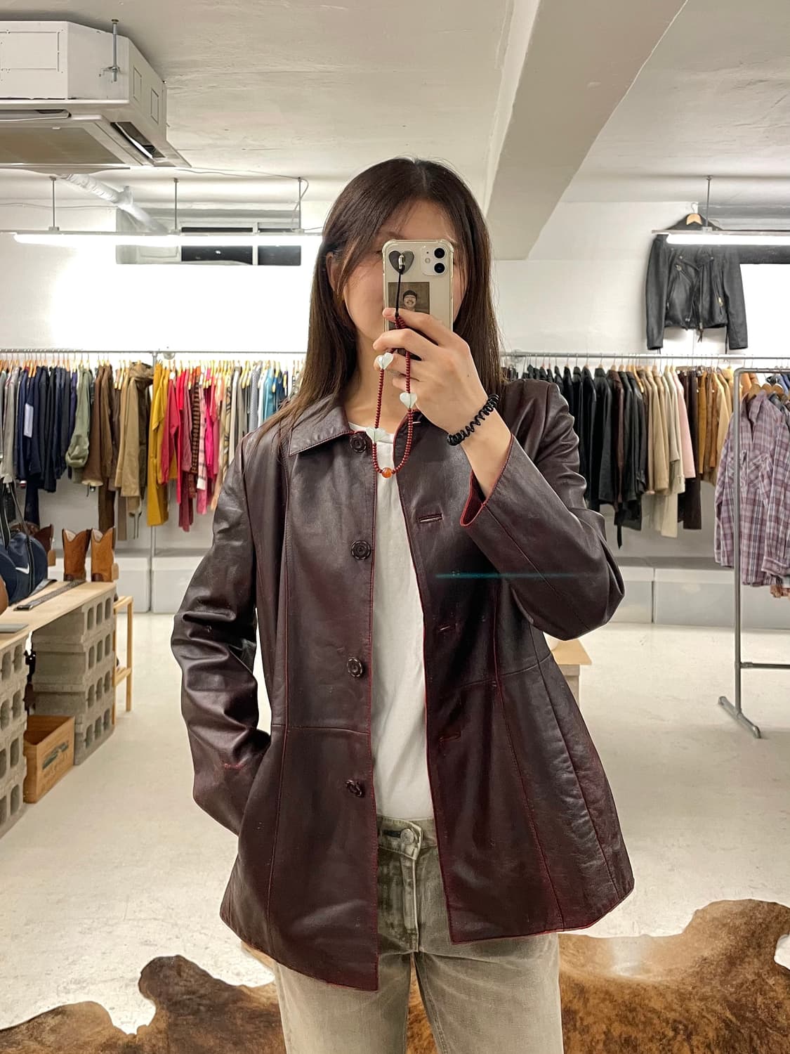 VTG leather jacket 빈티지 레더 자켓 상품이미지2