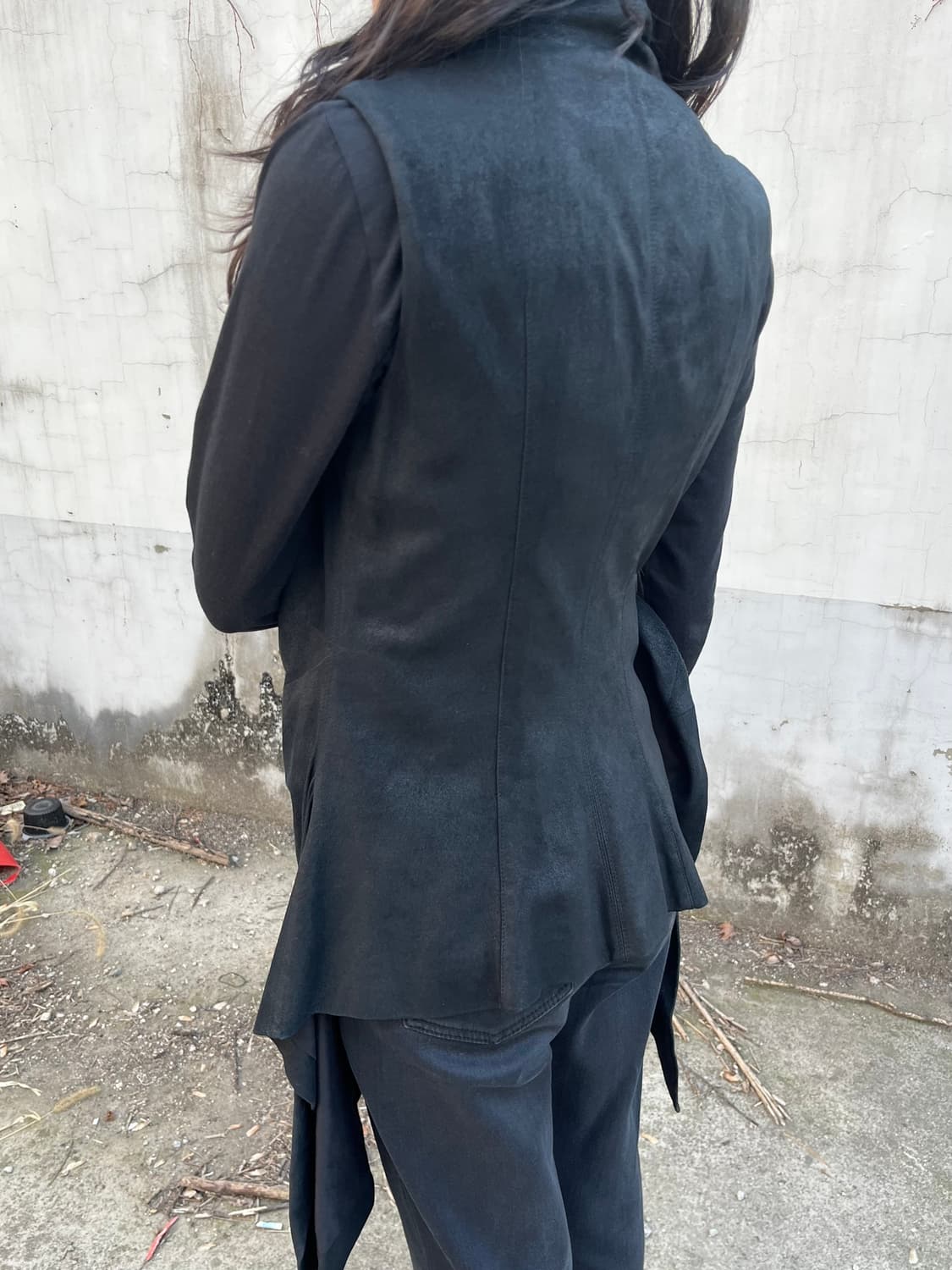 Rick Owens Draping Leather Vest 상품이미지5