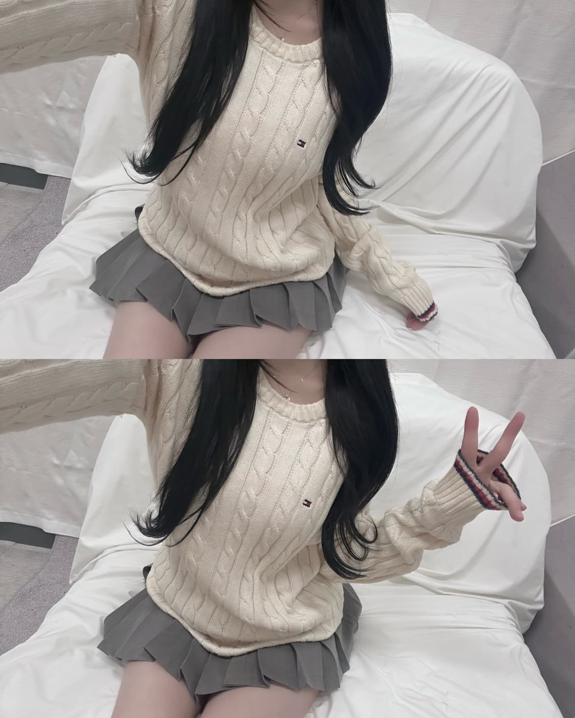 타미힐피거 꽈배기 니트 상품이미지1