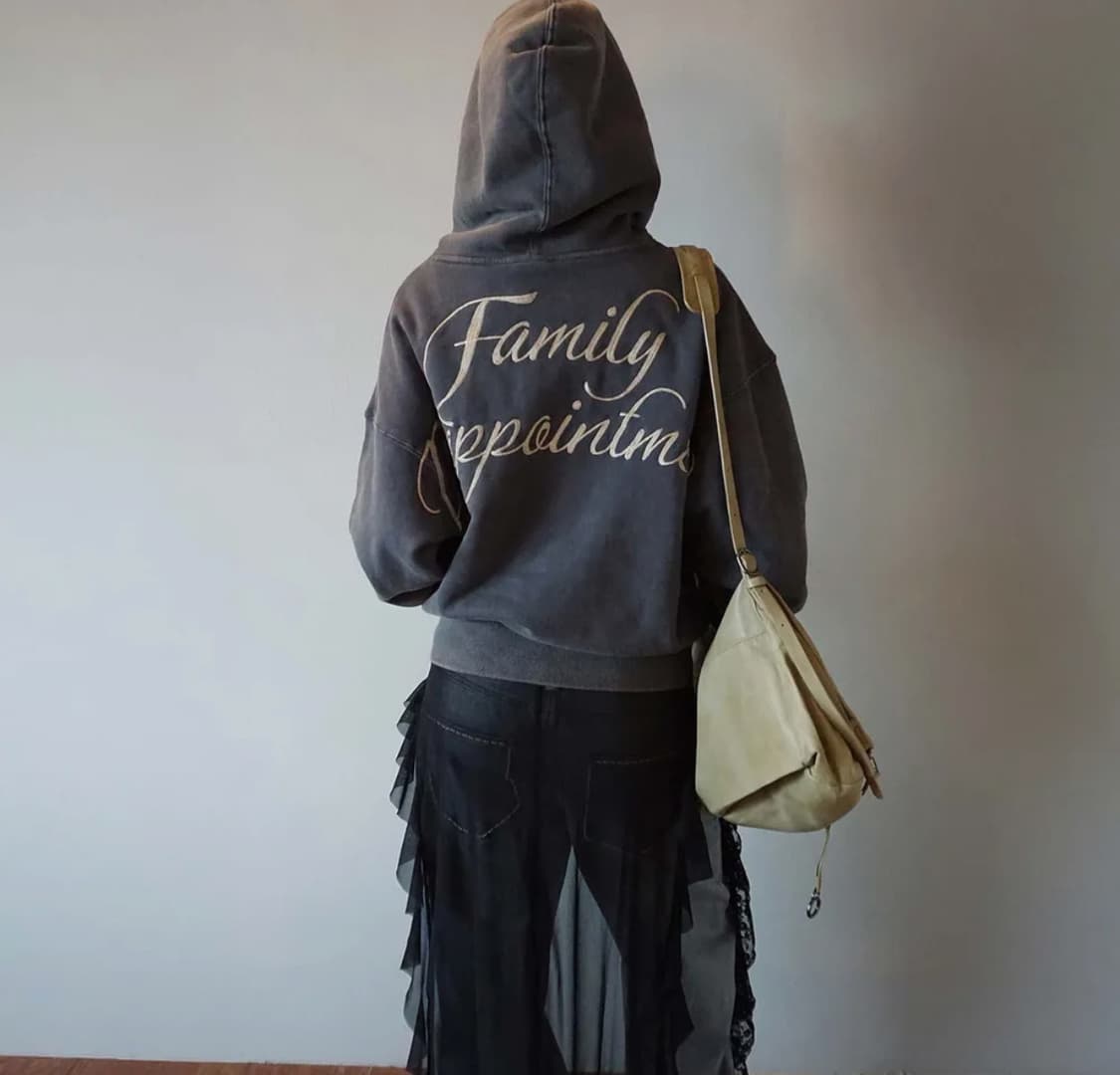 스컬프터 배드씨드워시드 후드집업 차콜그레이 m 상품이미지1