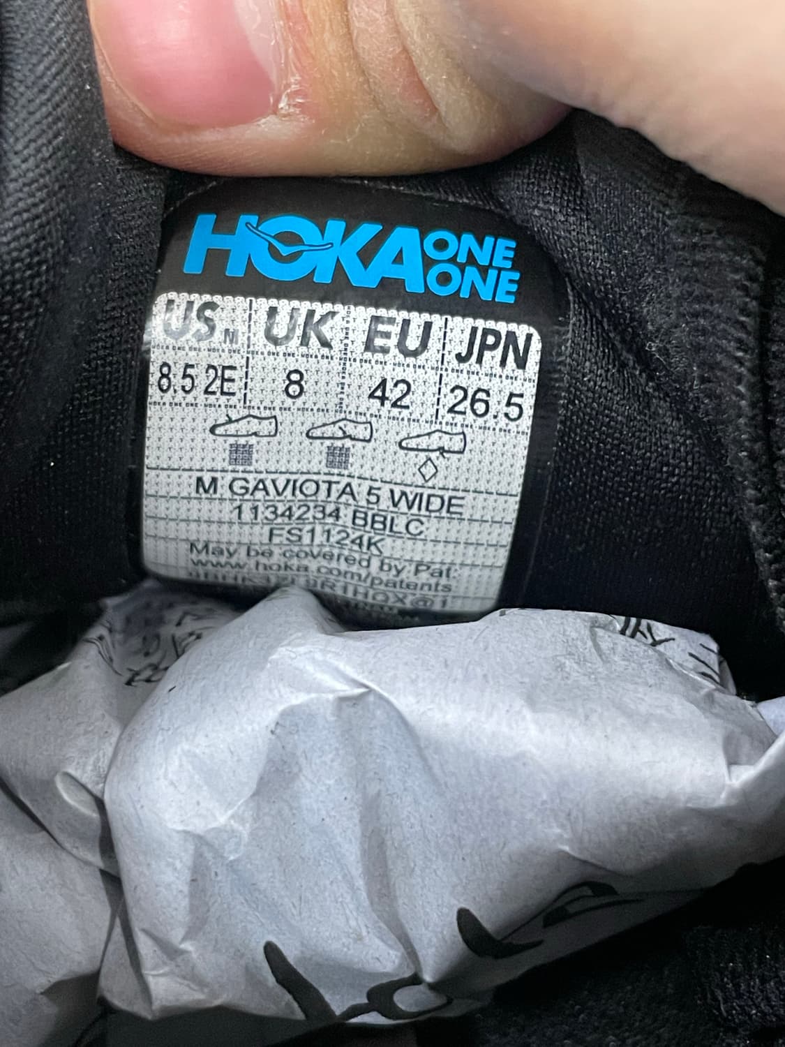 호카 가비오타 5 블랙 265 상품이미지8