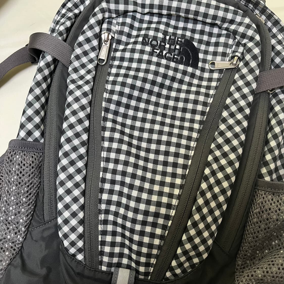 노스페이스 깅엄체크 싱글샷 백팩 상품이미지5