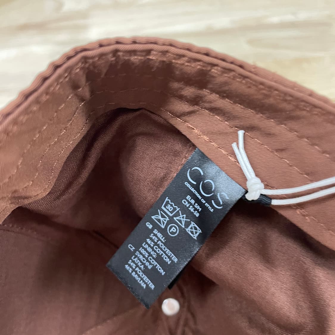 COS 브라운 볼캡 새상품 S/M(W) 상품이미지5