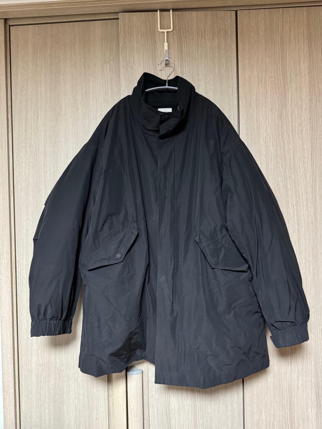 인더로우 M65 숏 모즈 파카 블랙 상품이미지1