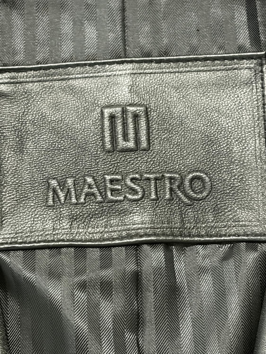 마에스트로 양가죽 클래식 2버튼 레더 블레이저 상품이미지8