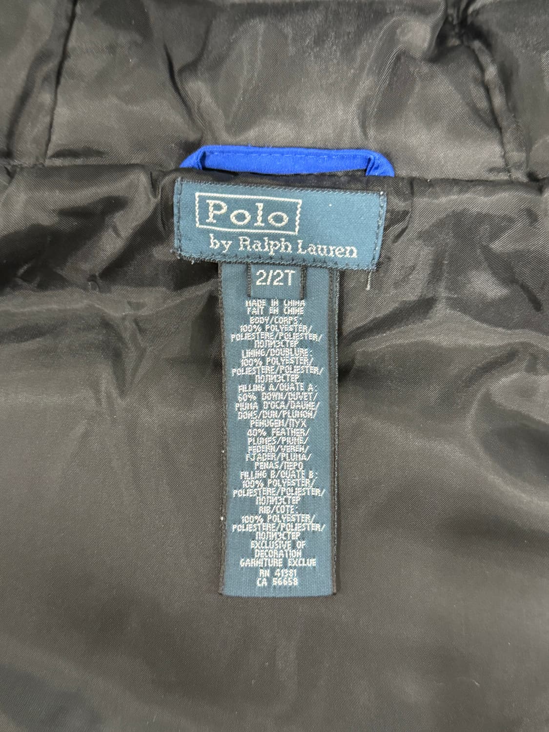 폴로랄프로렌 빅포니 유아패딩 2/2t 상품이미지4