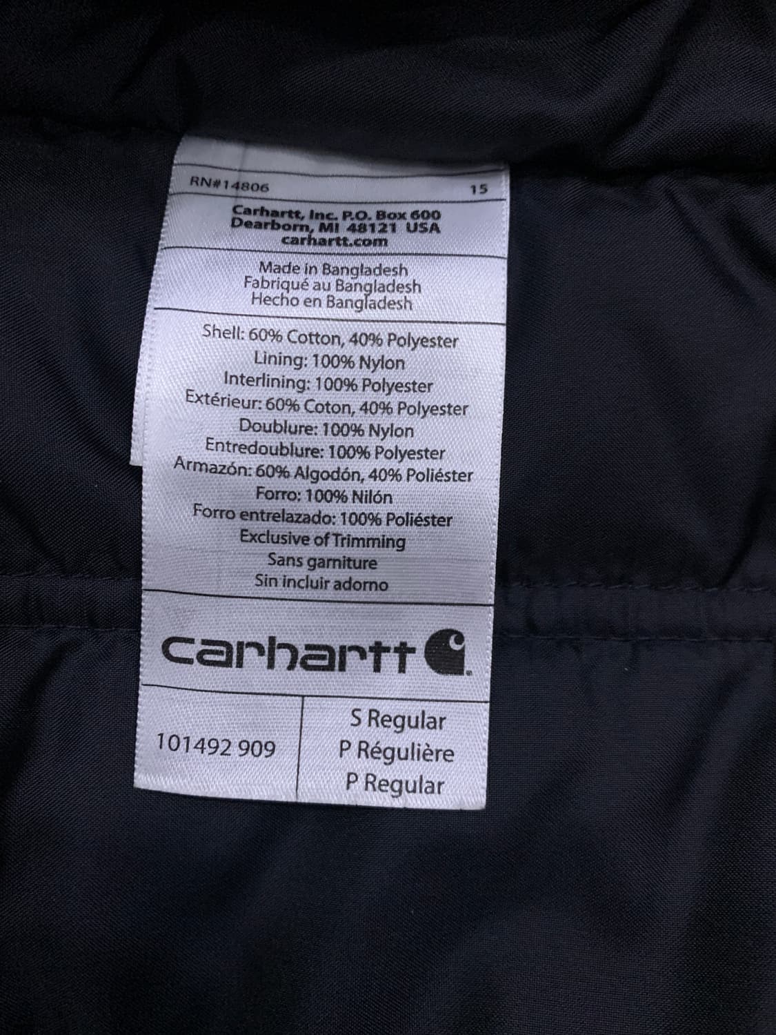 칼하트 퀵덕 워크자켓 상품이미지8