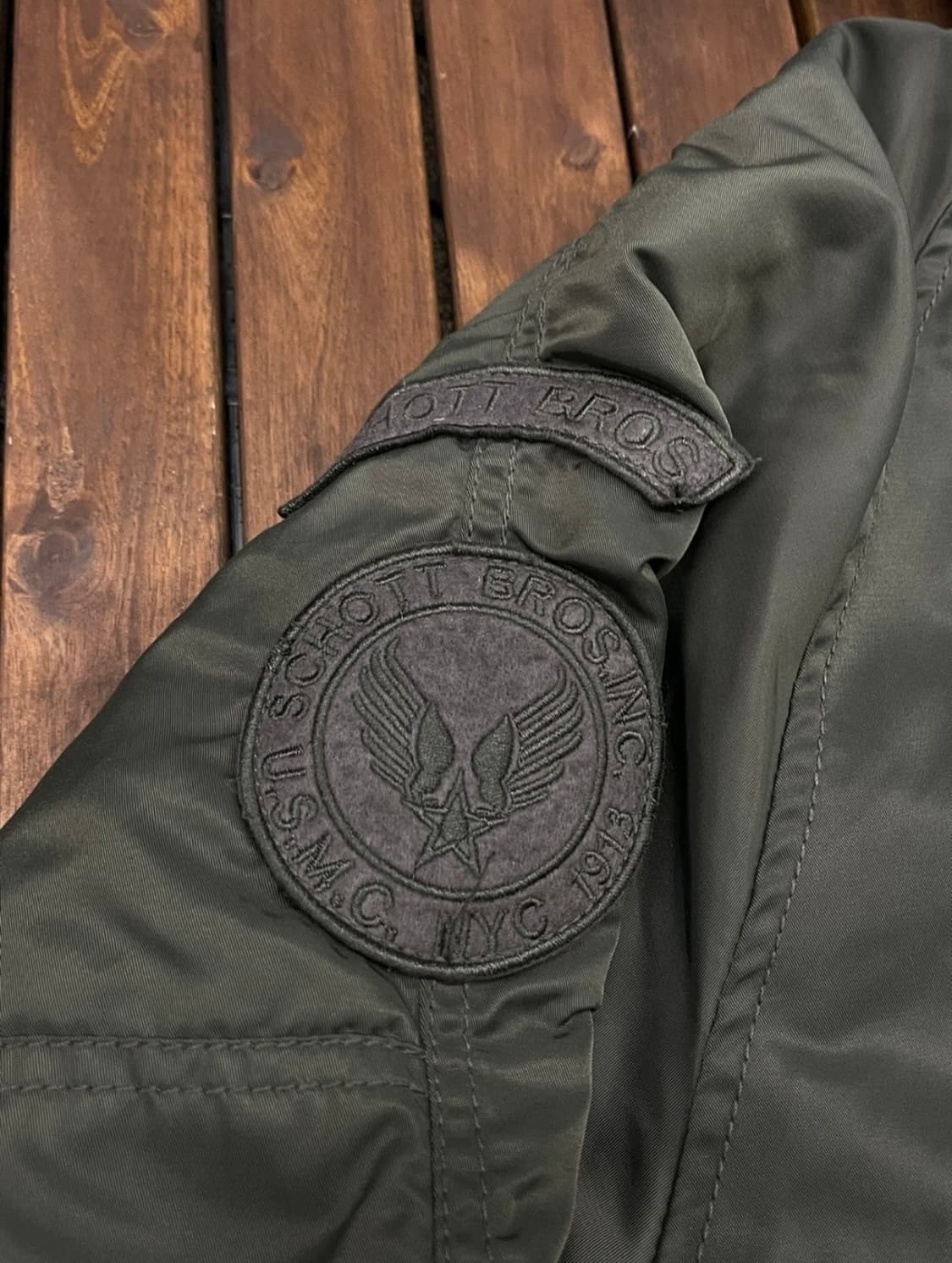 [L] schott n3b 카키컬러 상품이미지3