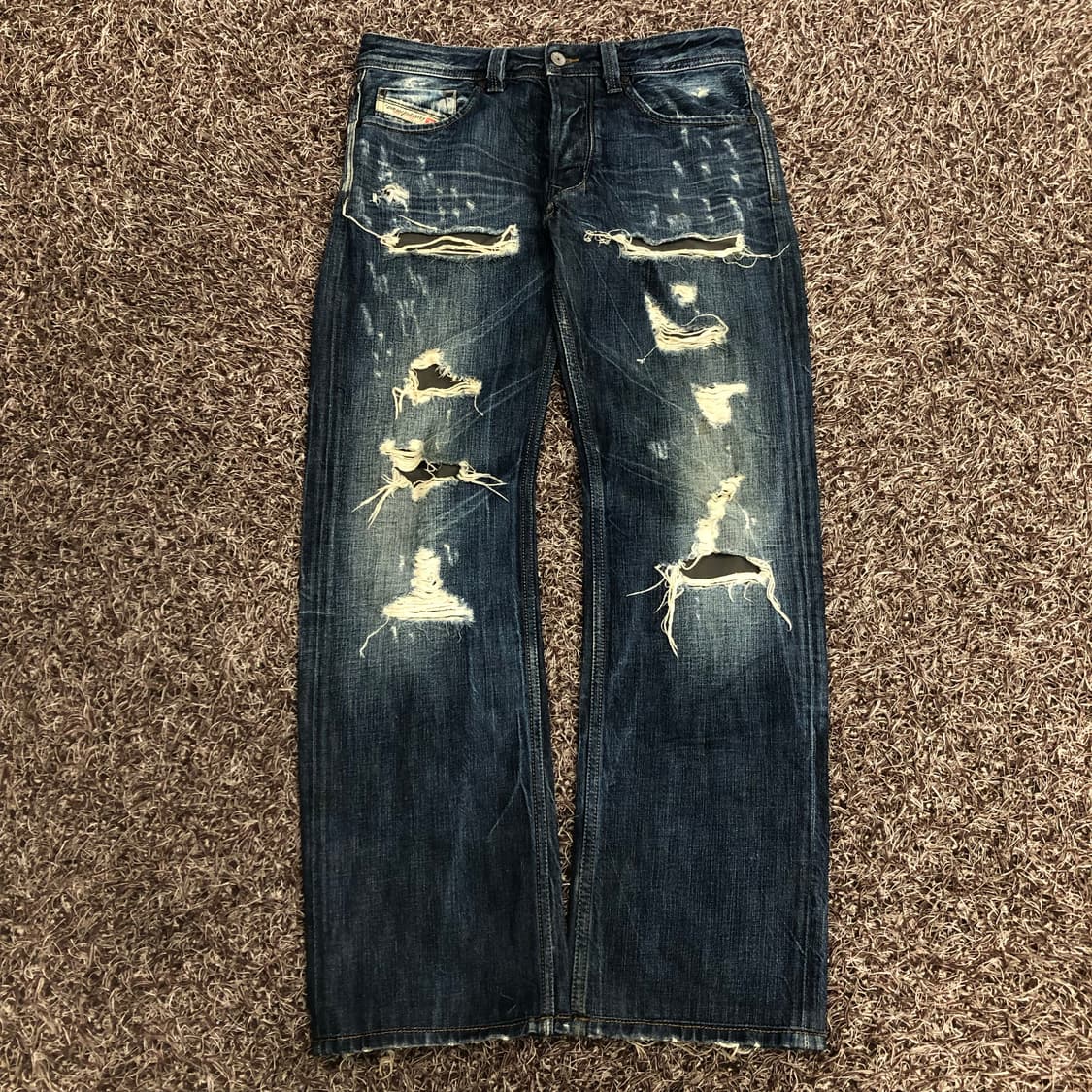 디젤 LARKEE 라키 디스 데미지 워싱 청바지 상품이미지1