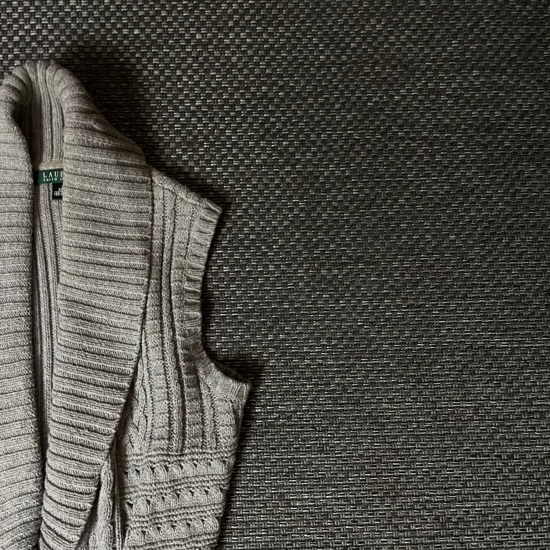 폴로랄프로렌 케이블 니트 가죽 벨트 베스트 XS 상품이미지3