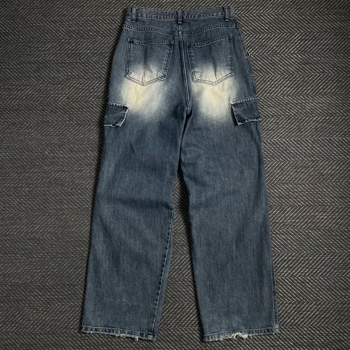 GO JEANS 빈티지 워싱 카고 데님 팬츠y 4921 상품이미지4