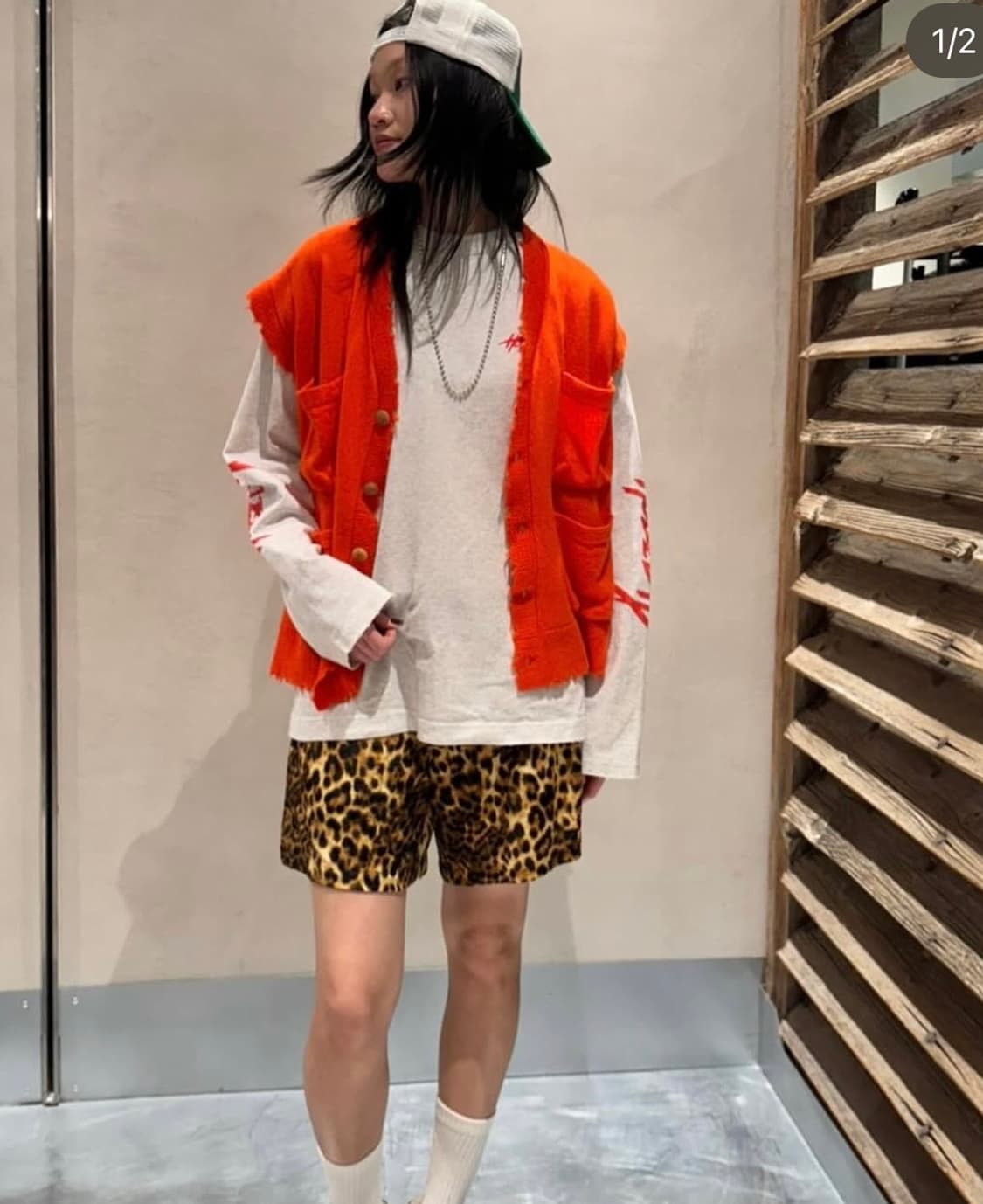 💕에크루💕StandAlone 캐시100 니트 조끼 상품이미지5