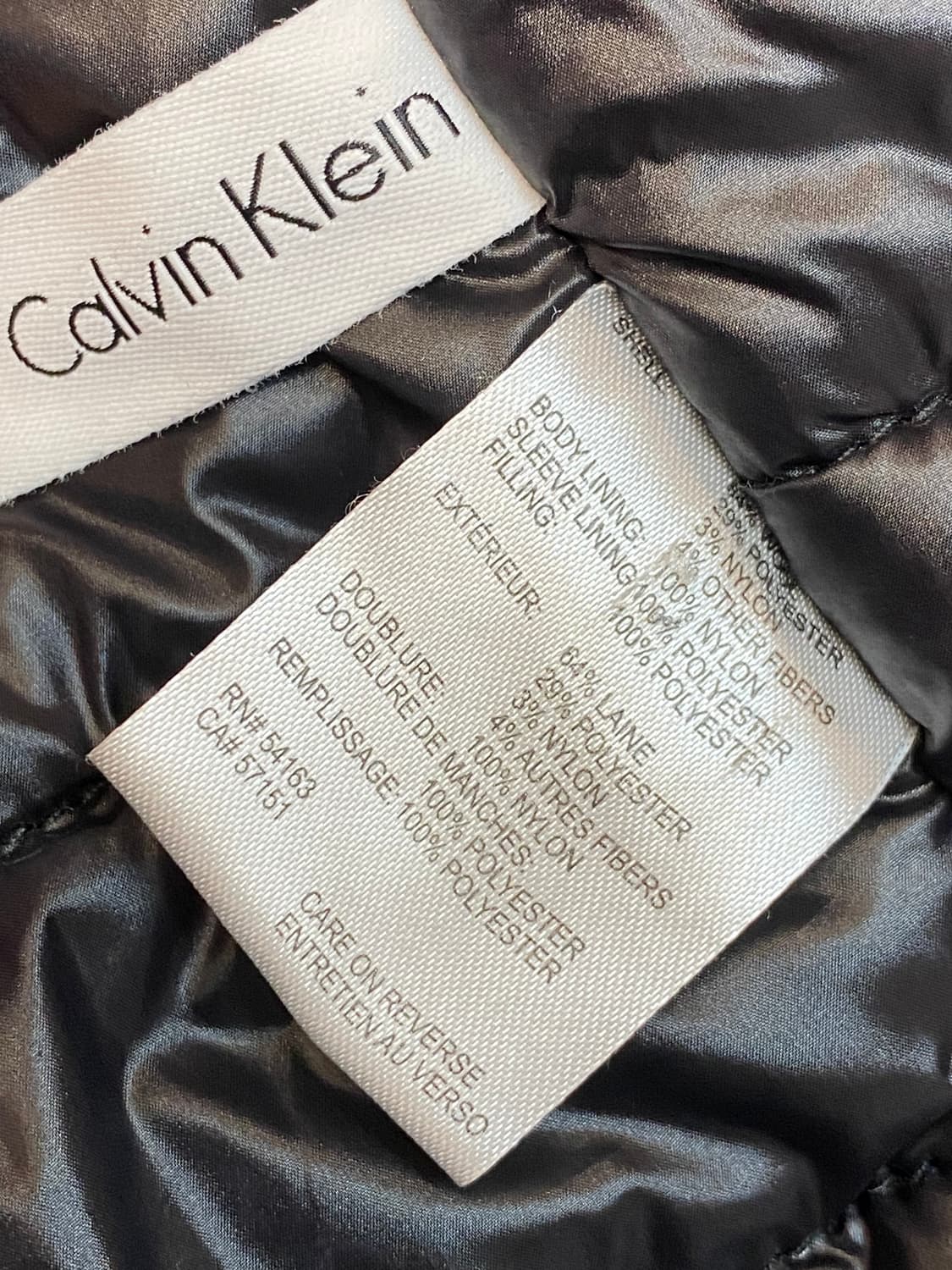 캘빈 클라인 울 패디드 하프 코트 상품이미지9