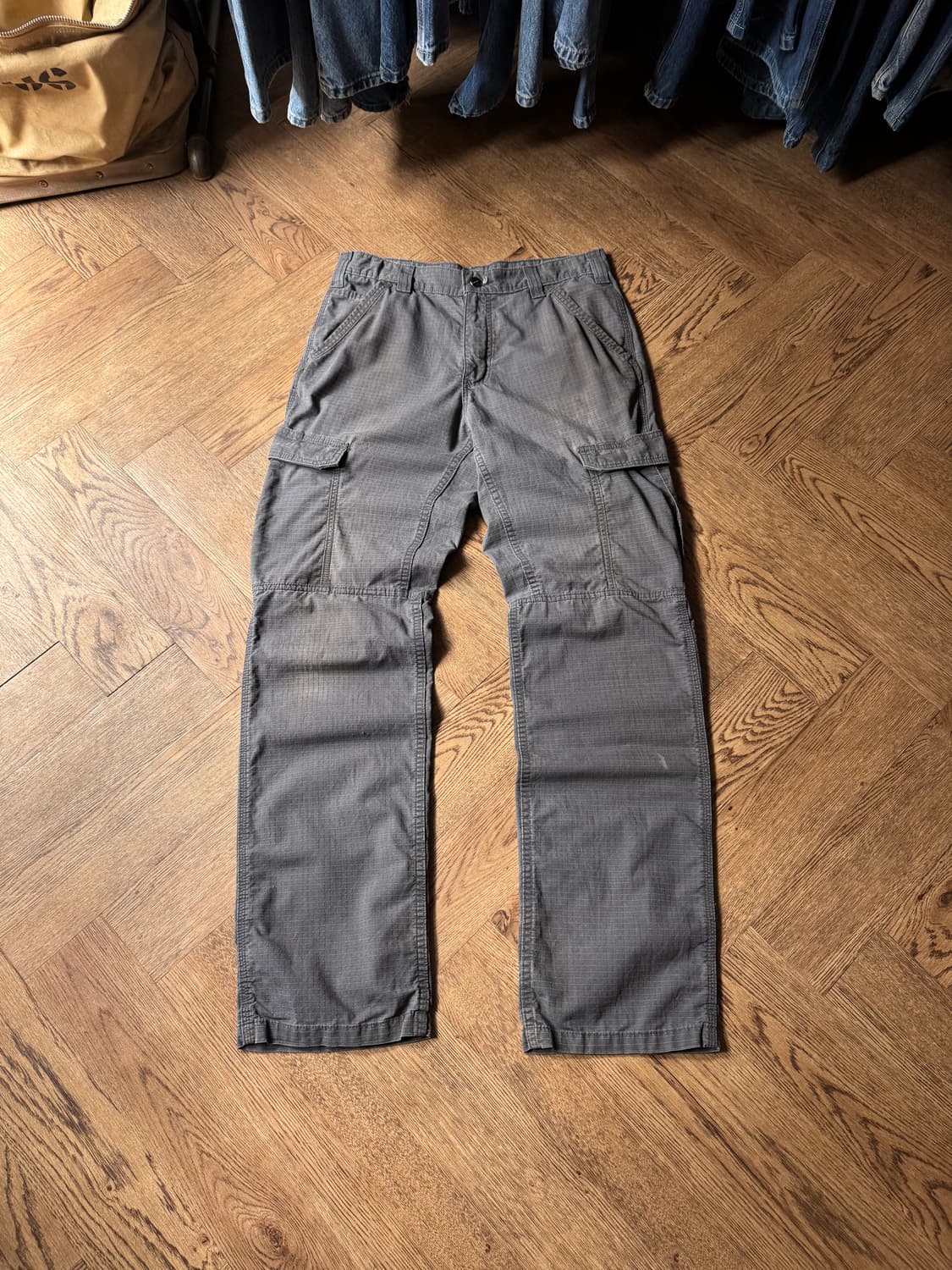 [32]칼하트 USA 차콜그레이 립스탑 워크 카고 팬츠 상품이미지2