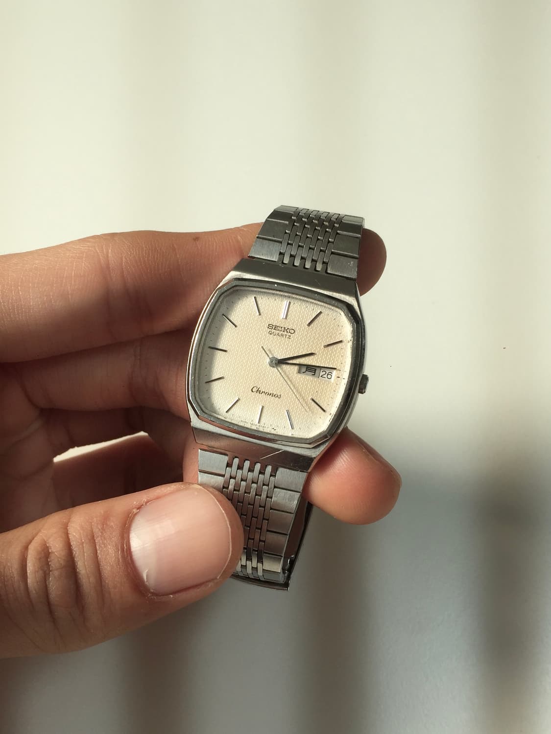 80s seiko chronos square day-date 상품이미지3