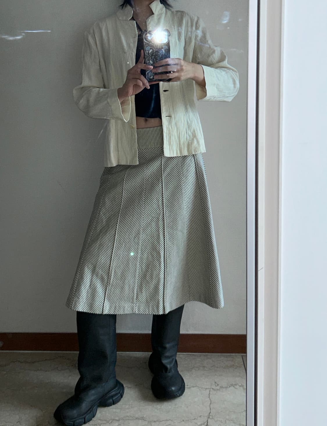 Verde A-line Skirt 상품이미지2