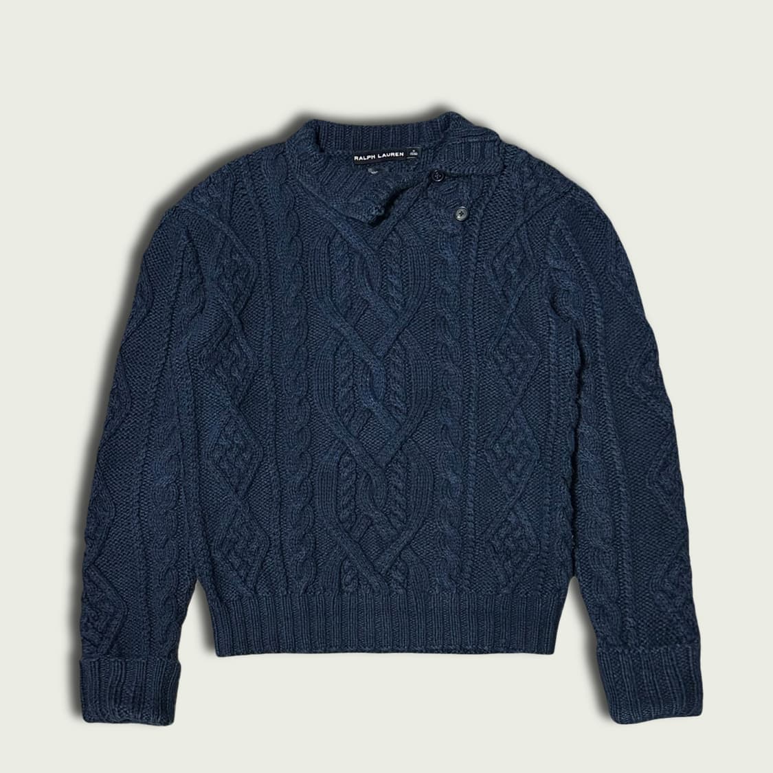 블랙라벨 하이넥 피셔맨 니트 상품이미지1