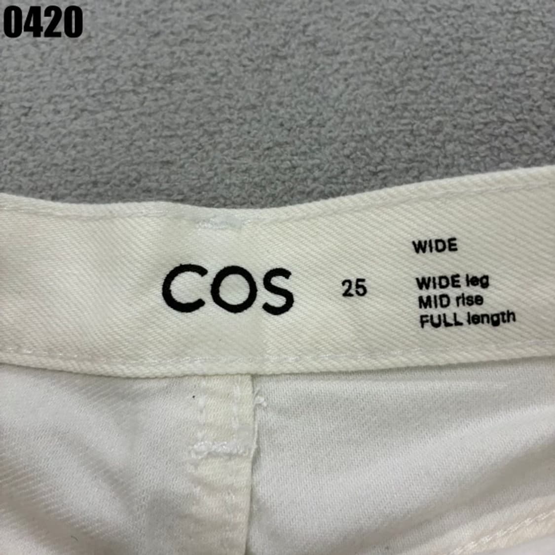 Cos 아이보리 카고 와이드 팬츠 m 상품이미지4