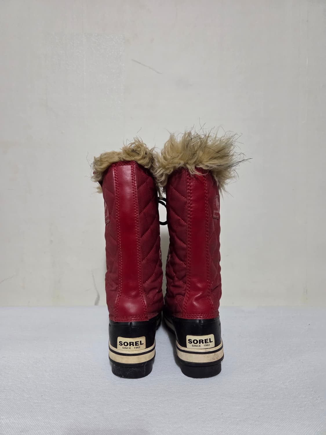 소렐 여성 퀼팅 부츠 레드 230mm 상품이미지3