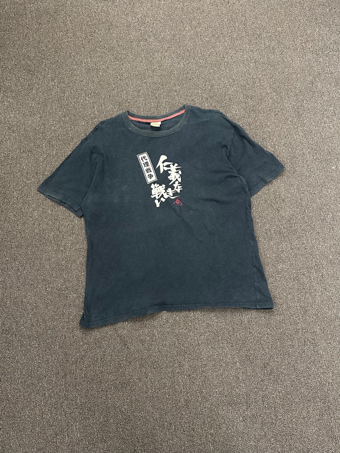 XL)Japanese vintage 프린팅 반팔 (구멍) 상품이미지1