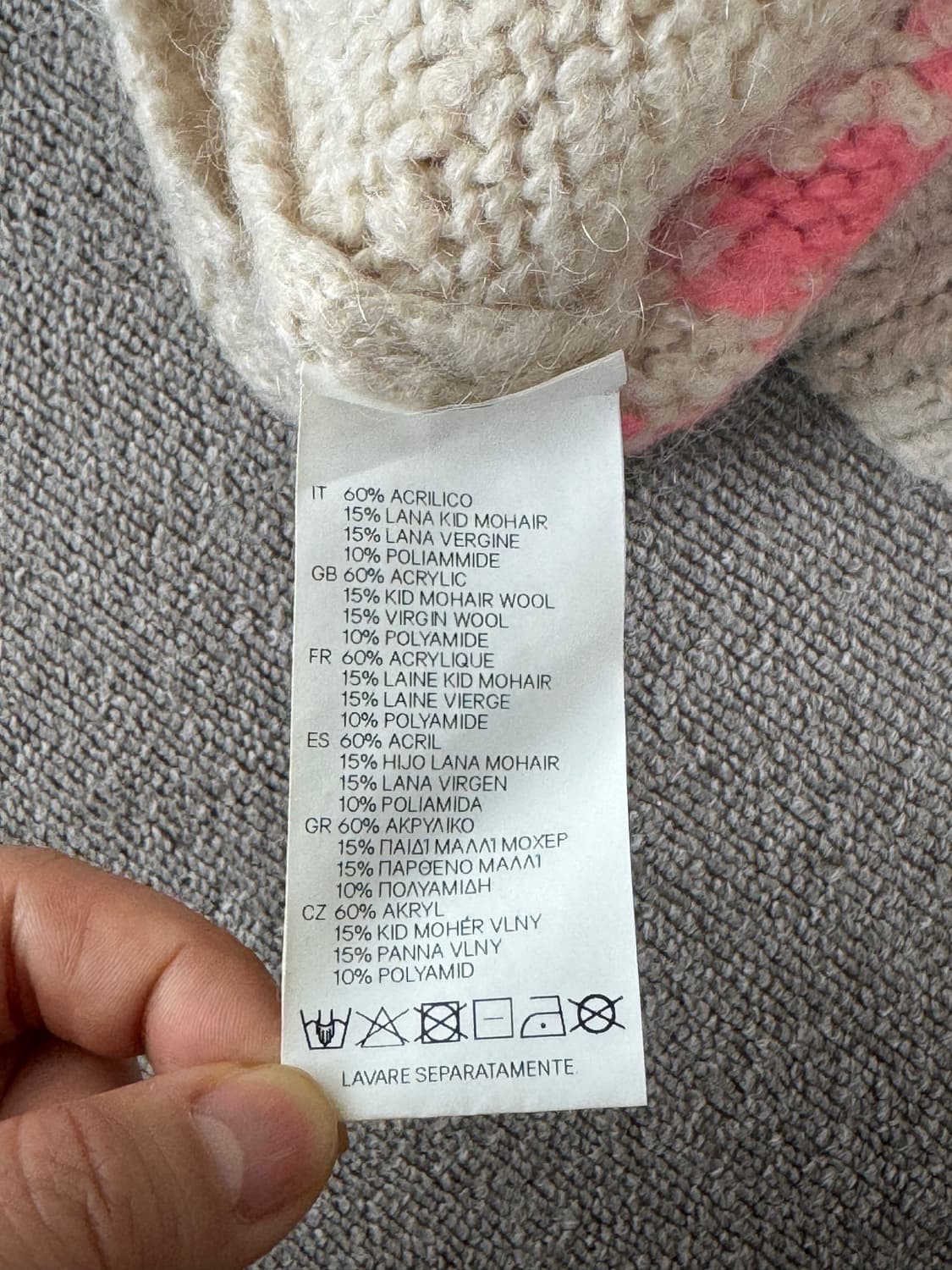 denny rose 별무늬 크롭 니트 상품이미지6