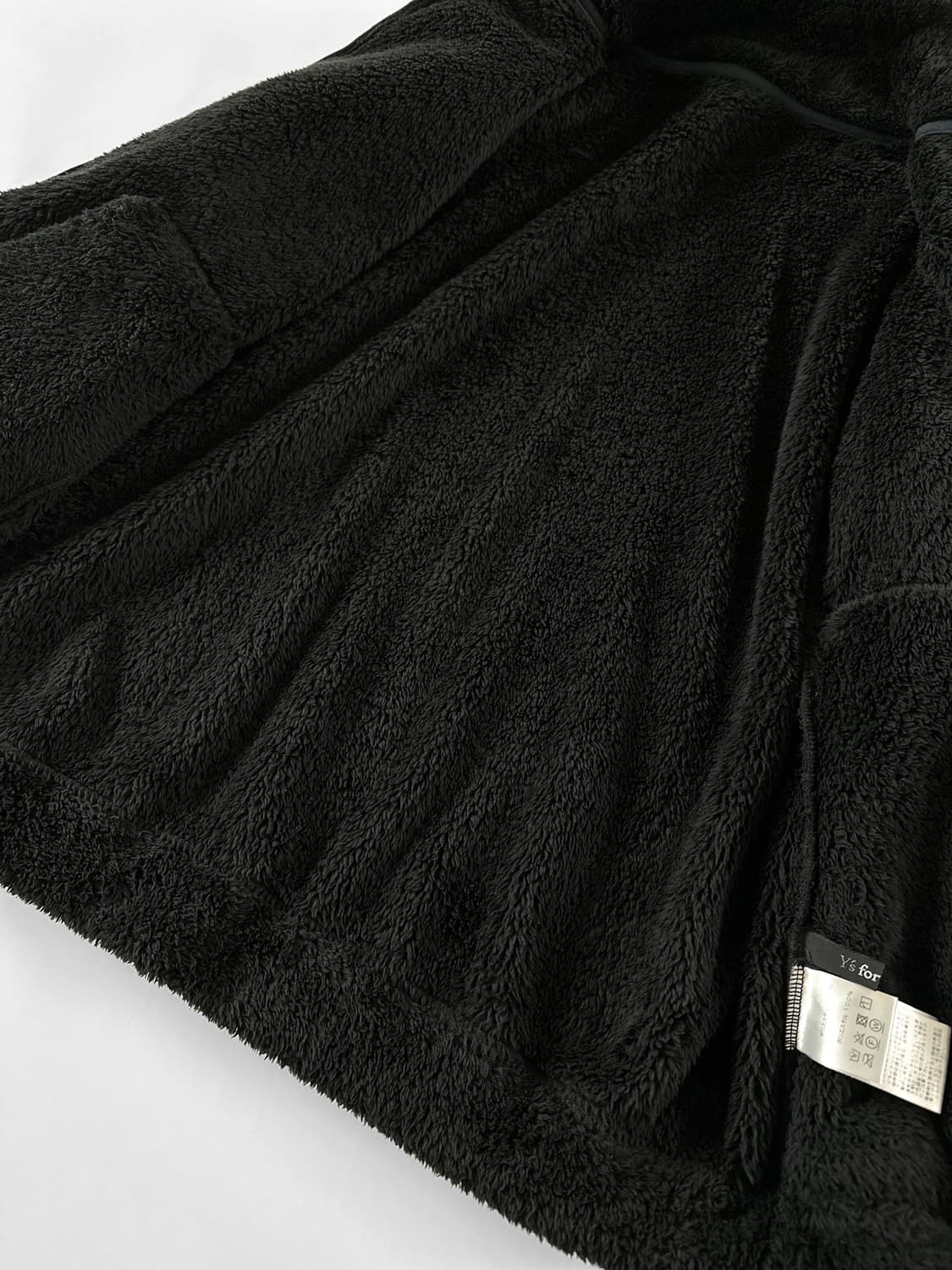 요지 야마모토 리빙 블랙 플리스 자켓 상품이미지8