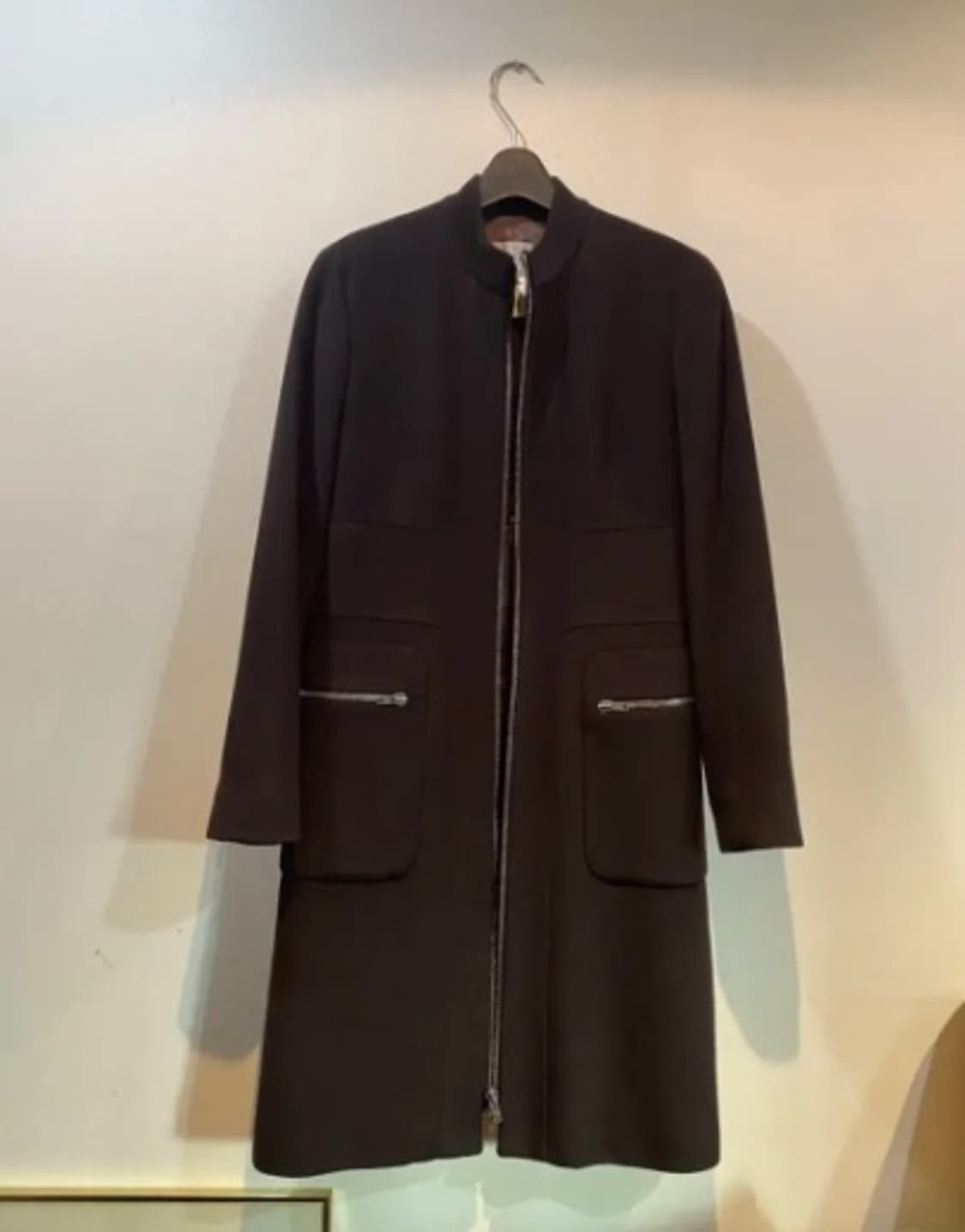 [정품] 셀린느 클래식 슬림 실루엣 집업 미니멀 코트 블랙 XS 상품이미지1