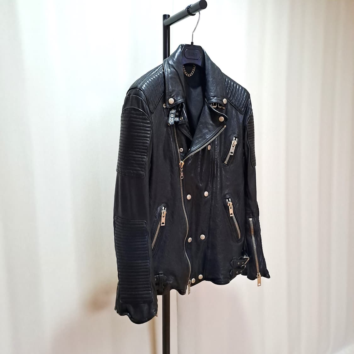 (택포) 프섬 스타일 이태리 양가죽 바이커 자켓 100-105 B145 상품이미지3