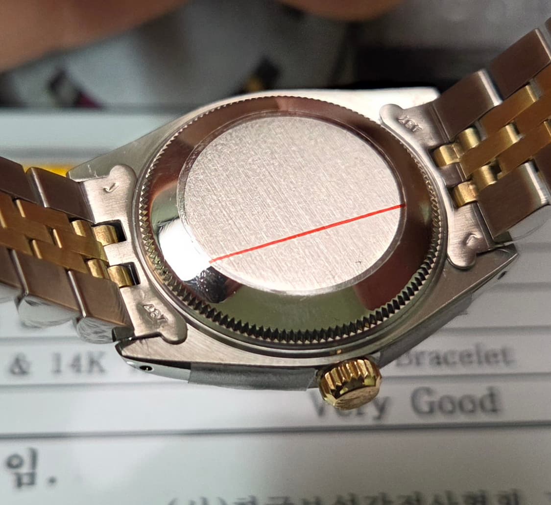 레어] 롤렉스 데이저스트 6827 14K콤비 레일로드 쥬빌리줄 (감정서  상품이미지8