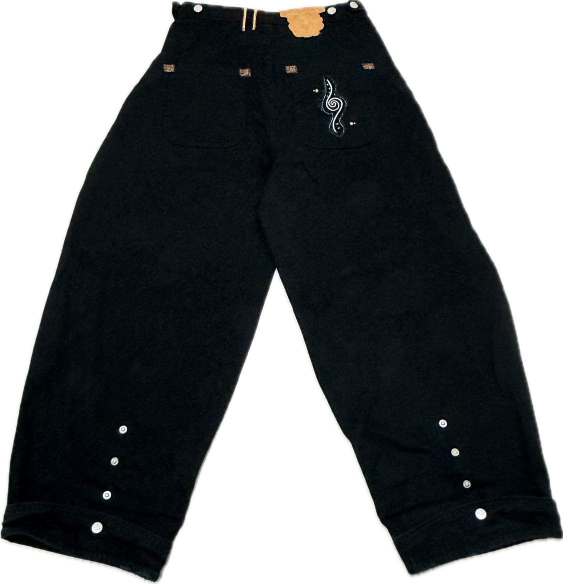 루나키후 WXP060 치토세 스냅 코튼 벌룬 팬츠 (BLACK) 2사이즈 상품이미지4