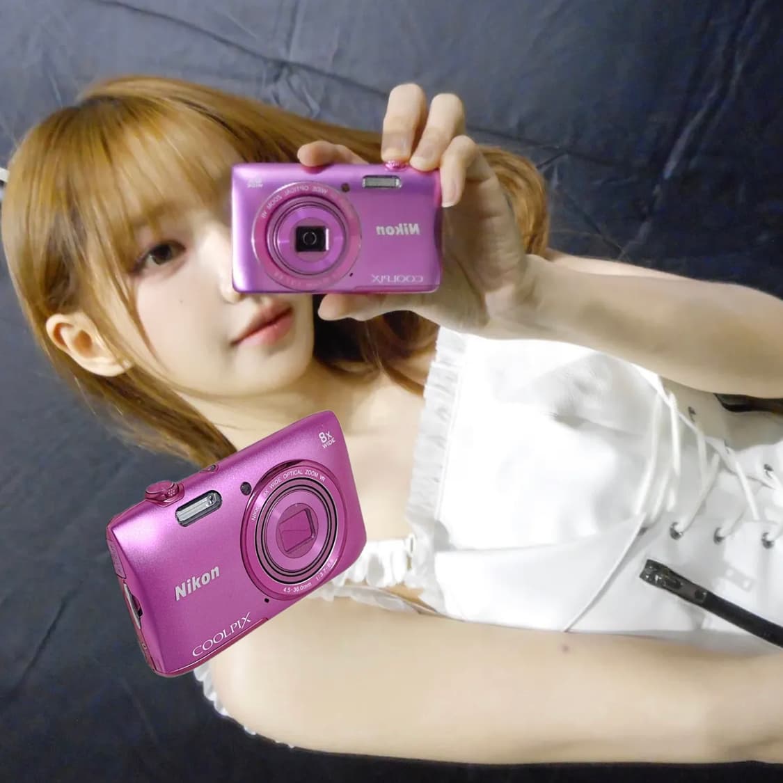 wifi전송 마젠타 사쿠라 윈터 카메라 니콘 쿨픽스s3700 작례o 상품이미지2