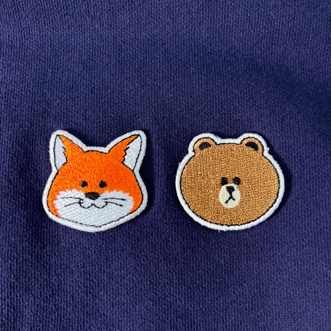 95 메종키츠네 라인프렌즈 패치 맨투맨 상품이미지3