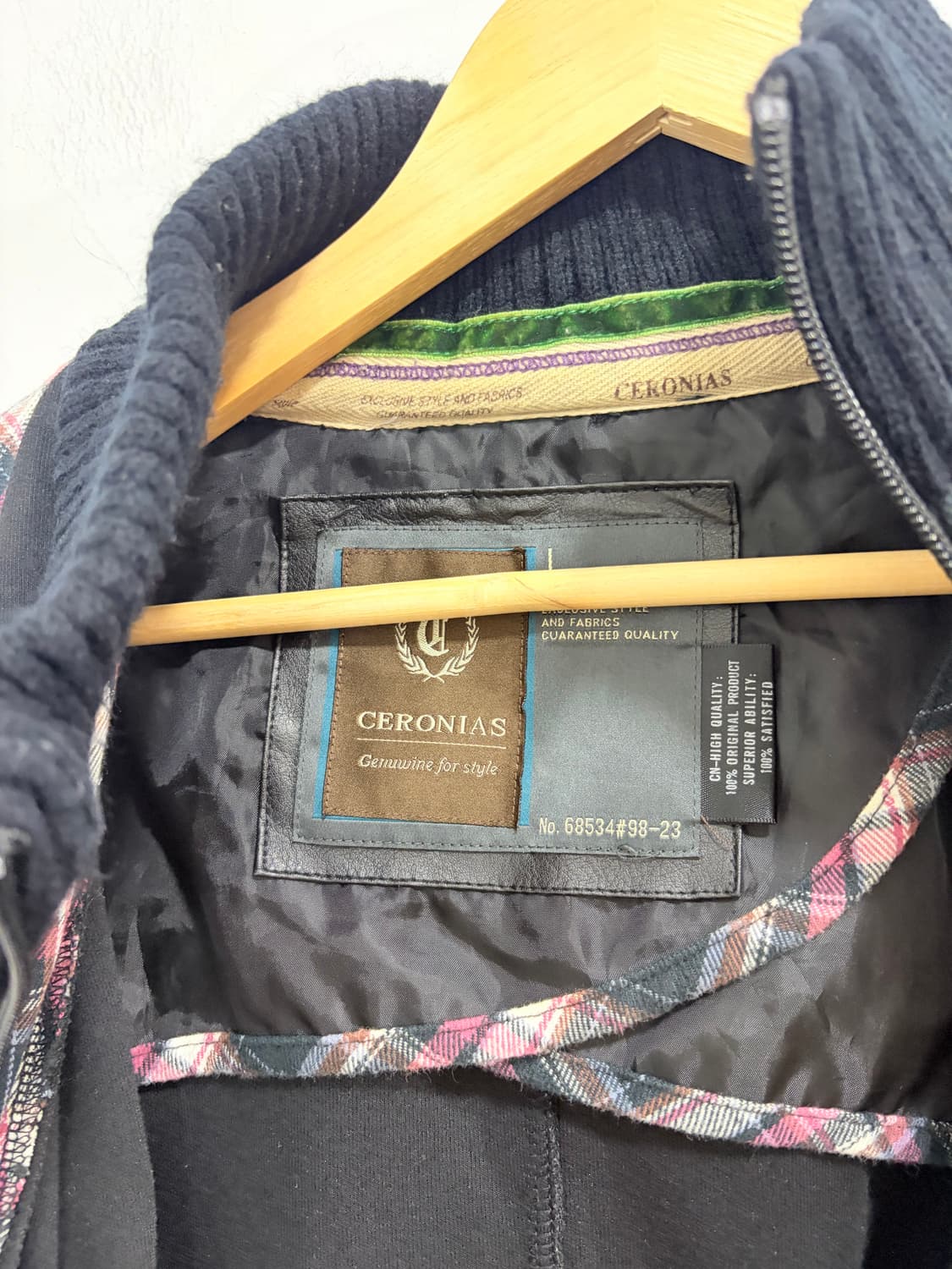 Ceronias 체크 레이어드 지퍼 자켓 상품이미지7